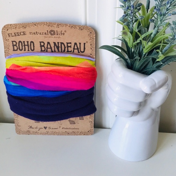 Fleece Boho Bandeau Headband- Mountain Range - Picture 6 of 6